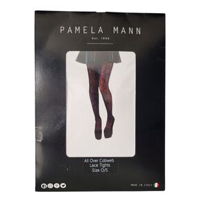Pamela Mann All Over Cobweb Lace Tights OS